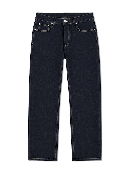 Pantaloni De Blugi Pentru Bărbați Cu Croială Relaxed Straight Albastru