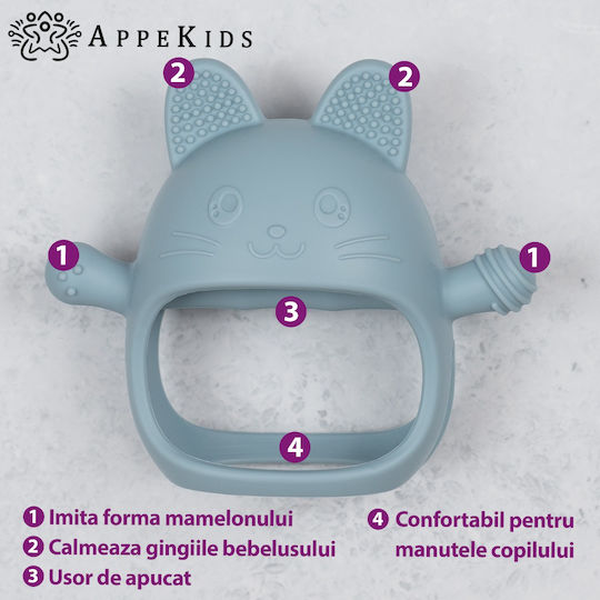 AppeKids Μασητικό Γάντι Οδοντοφυΐας Χωρίς BPA από Σιλικόνη για 3 m+