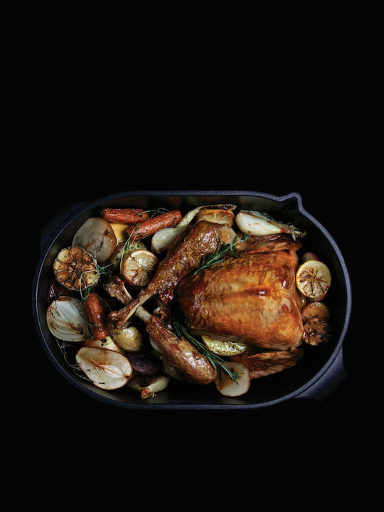 AMT Gastroguss Γάστρα Οβάλ Μαντεμένια 42x28cm 11lt