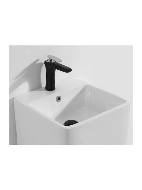 Inter Ceramic ICC 4183 Chiuvetă de Podea Porțelan 41x41x83cm Alb