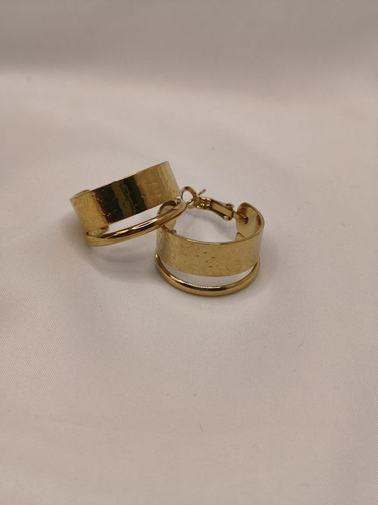 Vergoldete Stahl Ohrringe E252