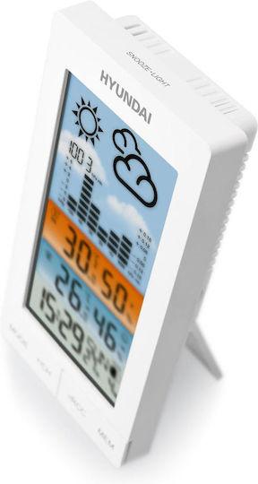Hyundai HY-WS2050 Kabelloser Digital Wetterstation Tischplatte Weiße