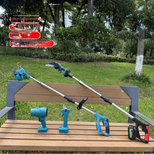 SPV SPV-4323-SZ Chainsaw, Blower, Grass Cutter & Pruning Shear Set with 2 Batteries