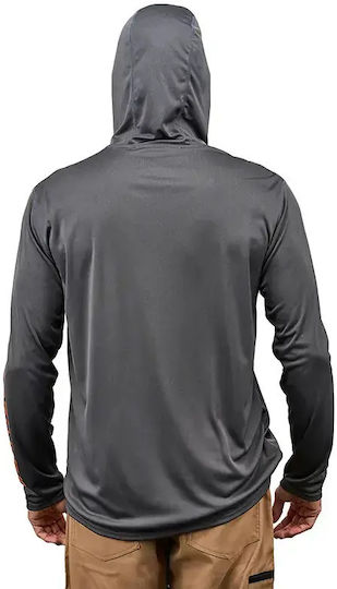 Риболовна блуза Grundens Tough Sun Hoodie Upf 50 Azure