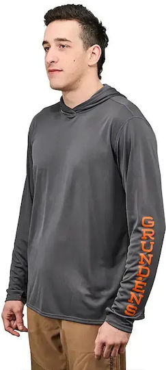 Риболовна блуза Grundens Tough Sun Hoodie Upf 50 Azure