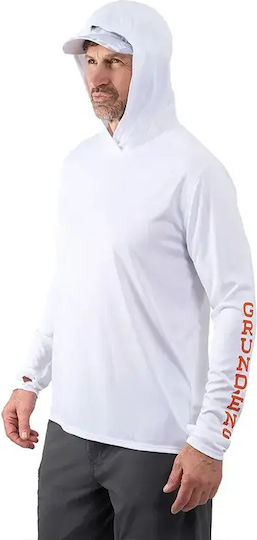 Риболовна блуза Grundens Tough Sun Hoodie Upf 50 Azure