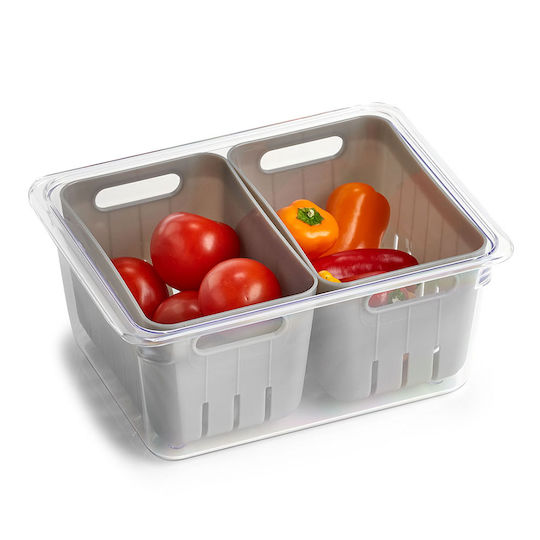 Zeller Recipient Închis Organizatoare Pentru Frigider De Uz General 22.5x17.5x10cm