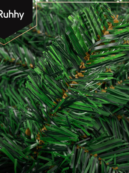 Ruhhy Christmas Illuminated Plastic Green Garland