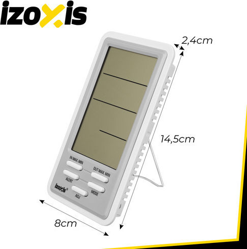 Izoxis 19374 Kabellose Wetterstation Digital Tischplatte Silber Izoxis 19374 Kabellose Wetterstation Digital Tischplatte Silber