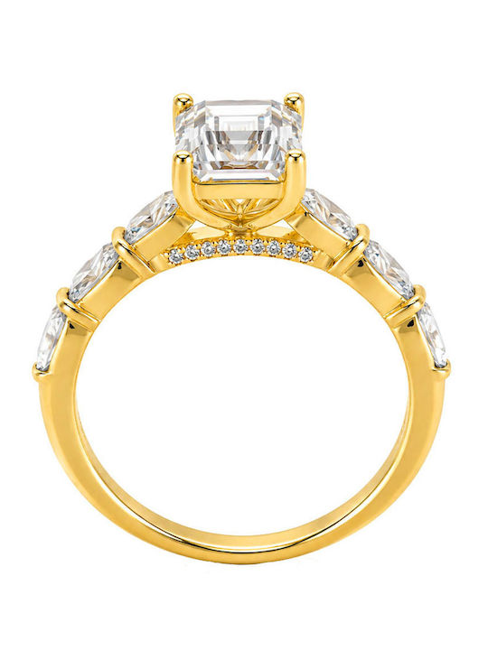 Single Stone Ring From 9K Gold Single Stone Ring From 9K Gold