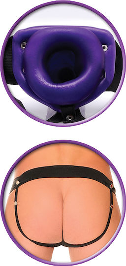 Fetish Fantasy 6 Inch Hollow Strap-on Purple