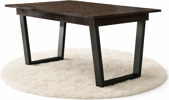 Ήφαιστος Ausziehbarer 160+40x90x75cm Esszimmer- und Küchentisch