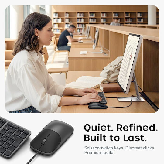 Satechi Slim CLX3 Комплект клавиатура и мишка Английски US Съвместим с Mac