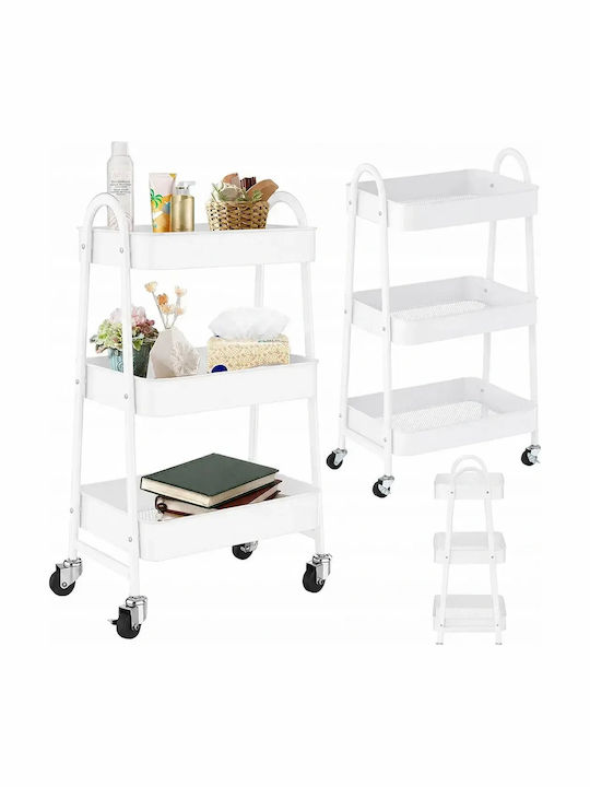 Verk Group Metal Kitchen Trolley White