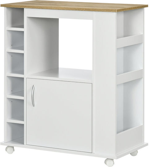 HomCom Wooden White Kitchen Rack 838-324V00WT