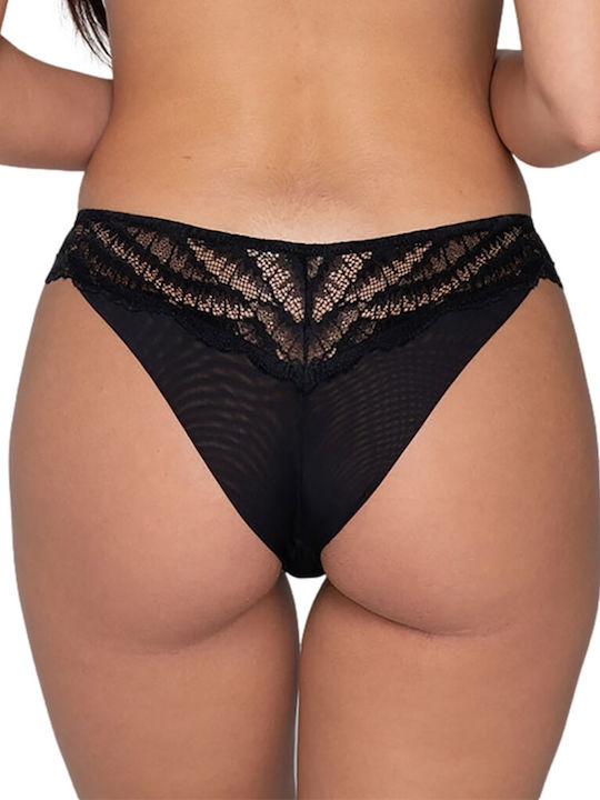 Women's Brazil with Lace Black