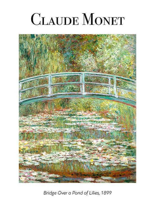 Poster Claude Monet Bridge Over A Pond Lilies Art103 40cm X 50cm-56049pd156699