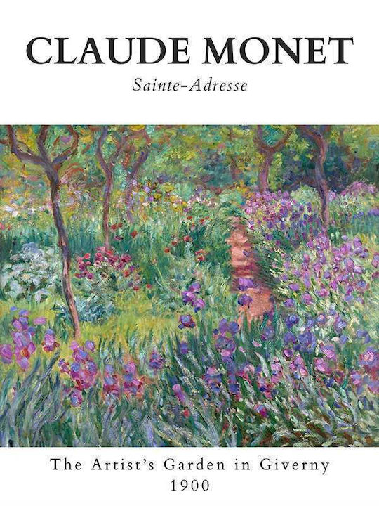 Poster Claude Monet Artists Garden In Giverny Art086 40cm X 50cm-56048pd156705