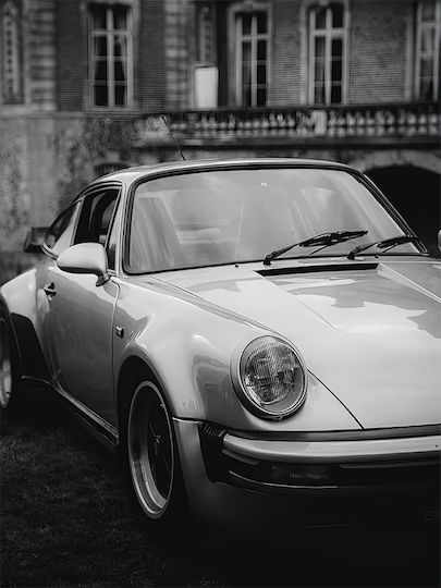 Poster Porsche 911 Turbo Cr055 40cm X 50cm Cadru Maro Din Lemn 63076pd156204f63322