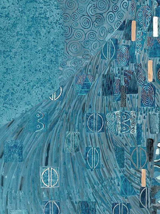 Poster Blue Details By Gustav Klimt Art156 40cm X 50cm Κορνίζα Καφέ Ξύλου 56092pd156668f63322