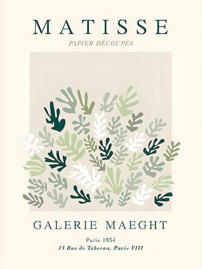 Poster Matisse Galerie Maeght Art042 40cm X 50cm Black Wooden Frame