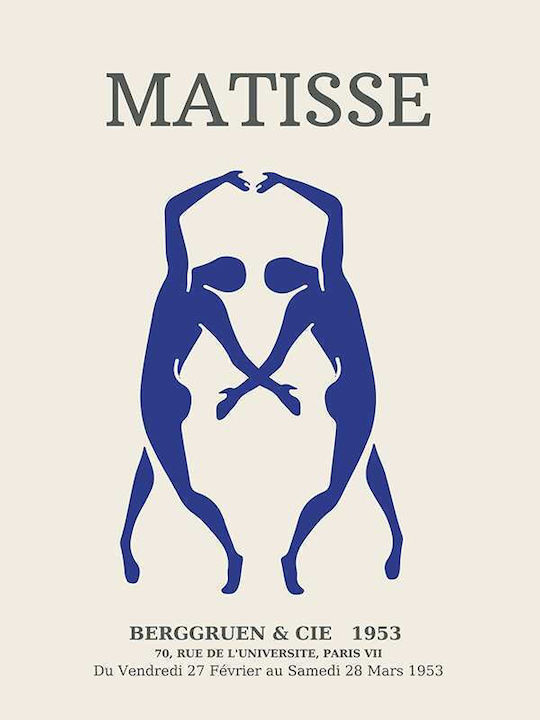 Poster Matisse Berggruen & Cie Art016 40cm X 50cm Premium Μαύρο Ξύλινο Κάδρο-55988pd156877f55323