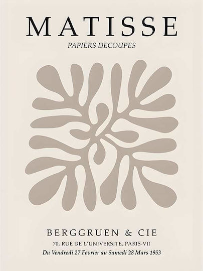 Poster Matisse Papiers Découpés Art055 40cm X 50cm Premium Schwarzes Hölzernes Gemälde-56028pd156722f55323
