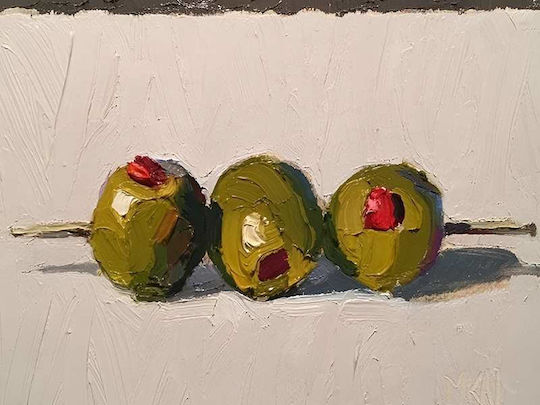 Poster Cocktail Olives Pst25320 40cm X 50cm Κορνίζα Φυσικό Ξύλου Μπεζ 62108pd156362f55316