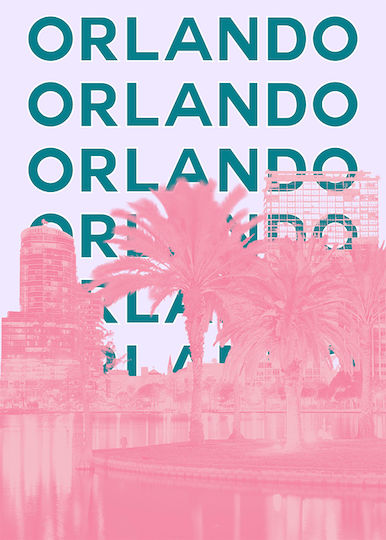 Poster Orlando Pop Art Pst25512 40cm X 50cm Λευκή Ξύλινη Κορνίζα-63392pd156110f55310