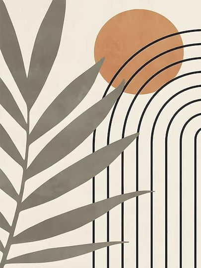 Poster Leaves & Sun Pst187 40cm X 50cm Κορνίζα Καφέ Ξύλου 56146pd156613f63322