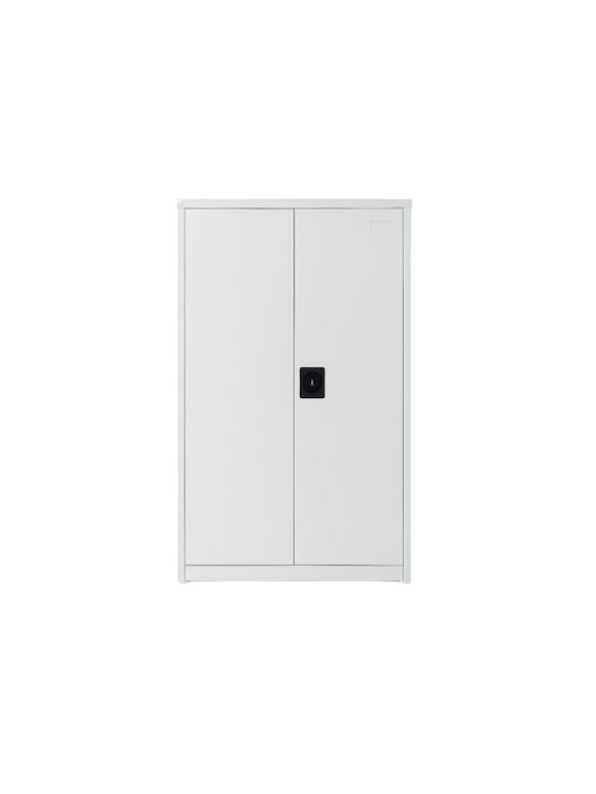 Dulap Metalic Dublu Ușă Galvanizat cu Posibilitate de Închidere Fără Picioare 70x70x130cm