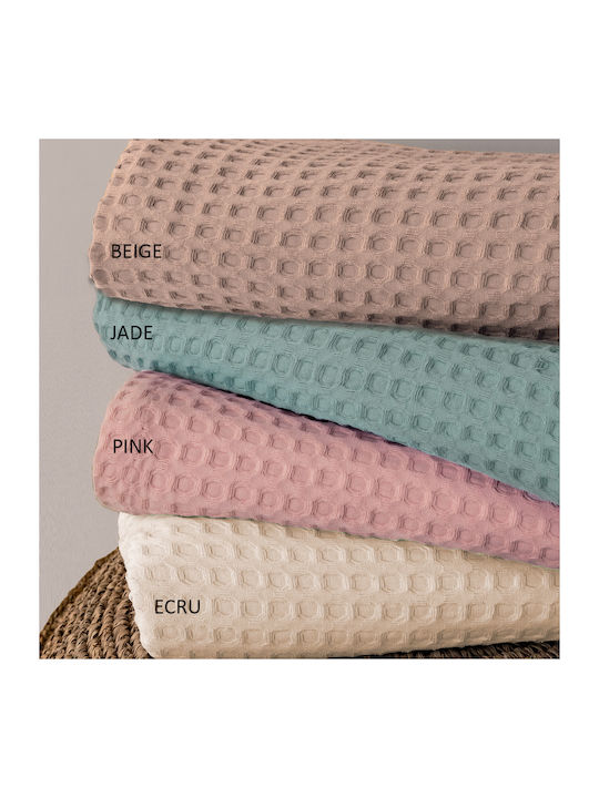 Palamaiki Babydecke Kinderbett Marcie Waffel Rosa 100x150cm