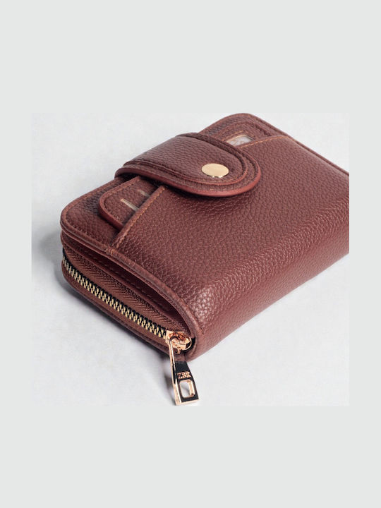 Kleines Damenbrieftasche Karten Braun