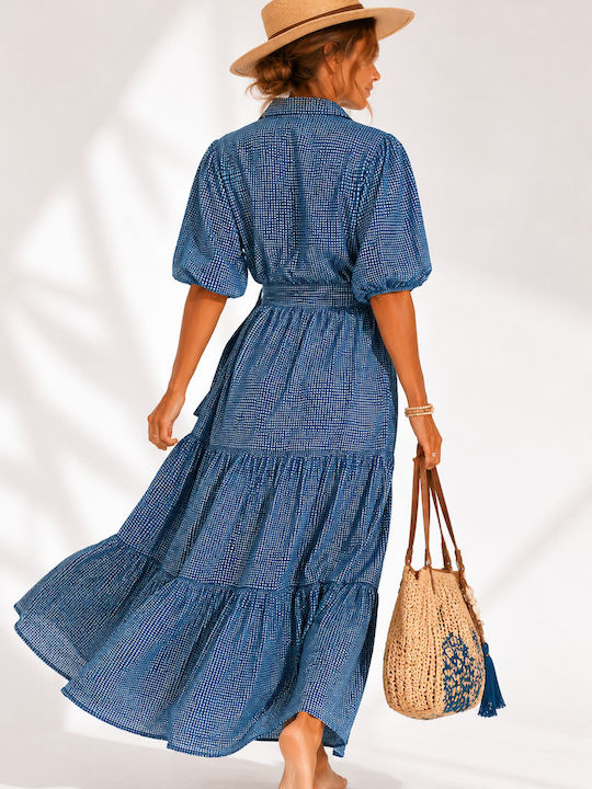 Sommer Maxi Kleid Kariert