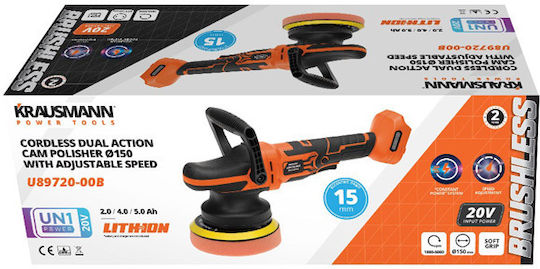 Krausmann Ексцентриков Полиращ Уред Brushless 20V 1x4Ah с Скорост 5000rpm