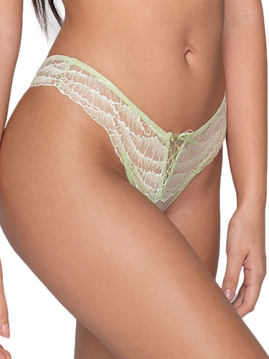 Femeie Brazilia cu Dantelă Verde