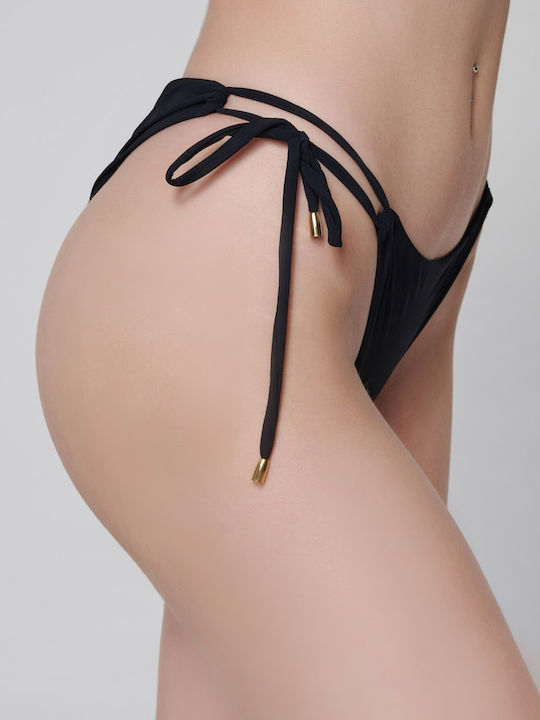 Blue Sense Bikini Brasilien mit Schnürchen Schwarz