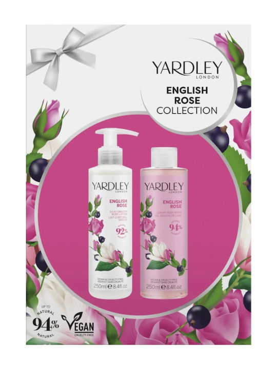 Duo Set 1 X 250 Ml Shower Gel 1 X 250 Ml Body Lotion English Rose Fragrance English Rose Collection 2 Items