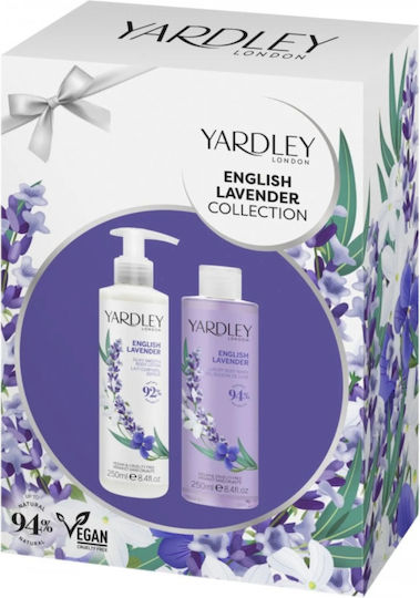 Set duo 1 x 250 ml gel de duș 1 x 250 ml loțiune de corp parfum de lavandă englezească colecția English Lavender 2 articole