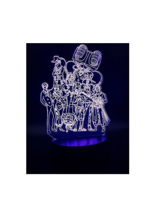 Διακοσμητικό Φωτιστικό One Piece LED 3D Illusion