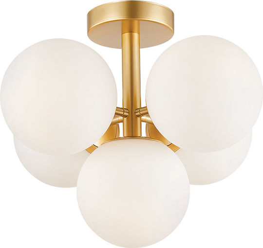 Viokef Nefeli Dekorative Lampe mit Fassung für E14 Lampe Gold