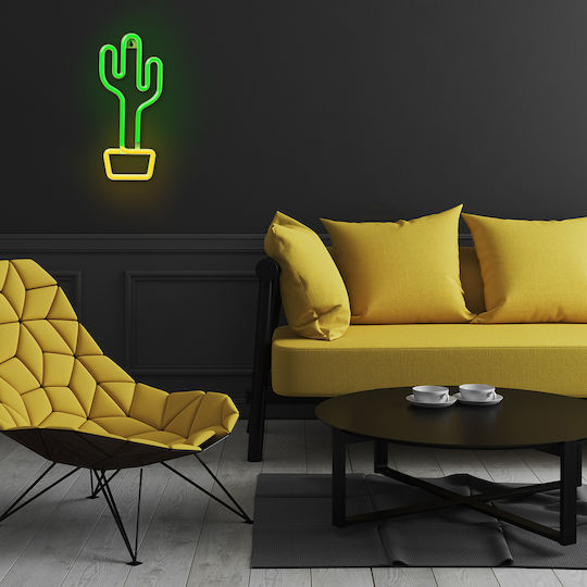 Forever Light Neon Διακοσμητικό Φωτιστικό LED Κάκτος