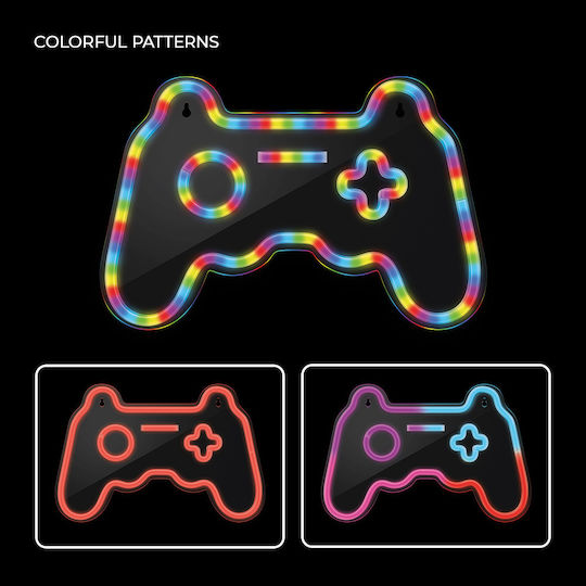 Forever Light Neon Διακοσμητικό Φωτιστικό Gamepad LED RGB