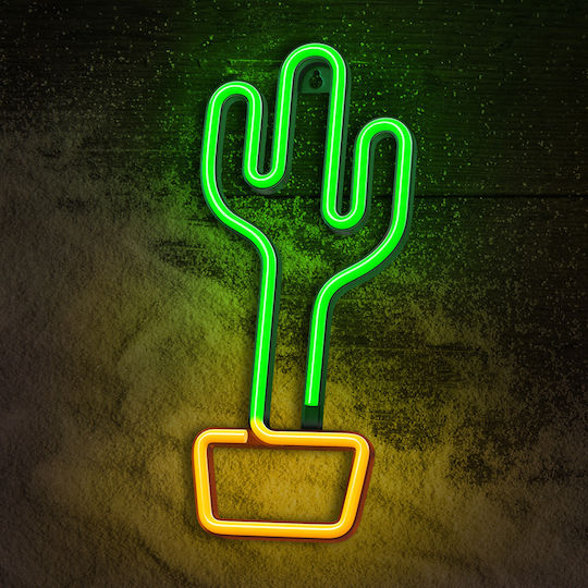 Forever Light Neon Διακοσμητικό Φωτιστικό LED Κάκτος