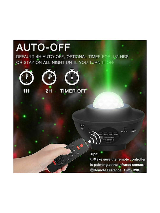 Spot Light Bluetooth/WiFi Lustră Decorativă Lumină de petrecere Negru