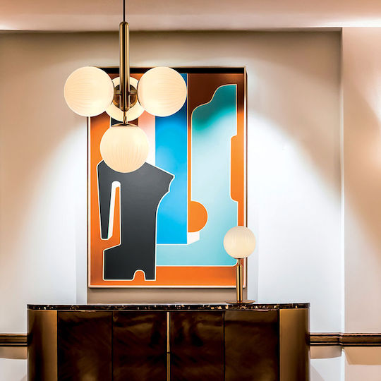Viokef Dekorative Lampe mit Fassung für G9 Lampe Gold