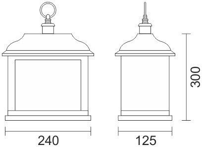 Spot Light Διακοσμητικό Φωτιστικό LED Φαναράκι 24x12.5x30εκ.