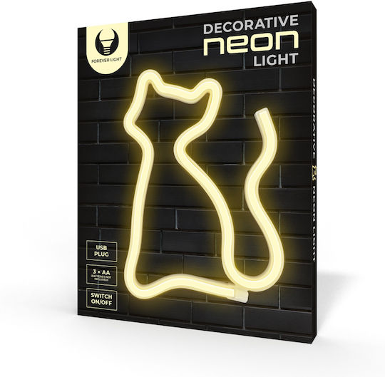 Forever Light Neon Διακοσμητικό Φωτιστικό LED Θερμό Λευκό Φιγούρα 17εκ.