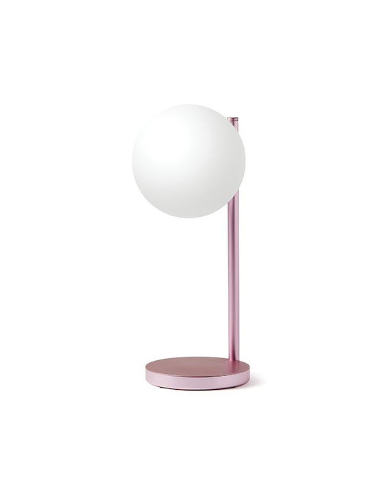 Lexon Design Bubble настолна LED лампа светло розова
