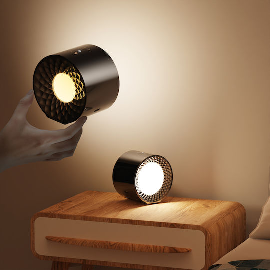Se Led 4 Mizu Black Wall Battery Led Lamp Recharcheable 8x4,5cm 3,5w 2000mah 3cct Charging Time